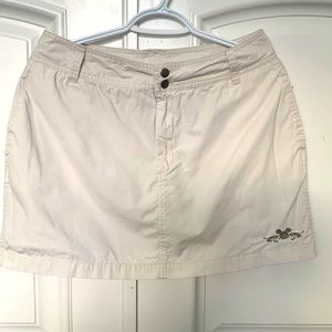 Disney Parks - Skort - Flat Front - Cream with Embroidered Mickey Mouse - M